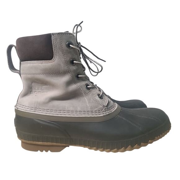 Sorel Men's Cheyenne II Lace Duck Boot Gray Quarry Size 12 - Picture 2 of 8